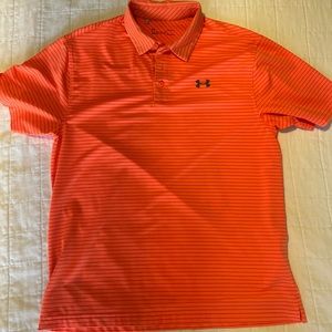 Neon orange UA Golf shirt